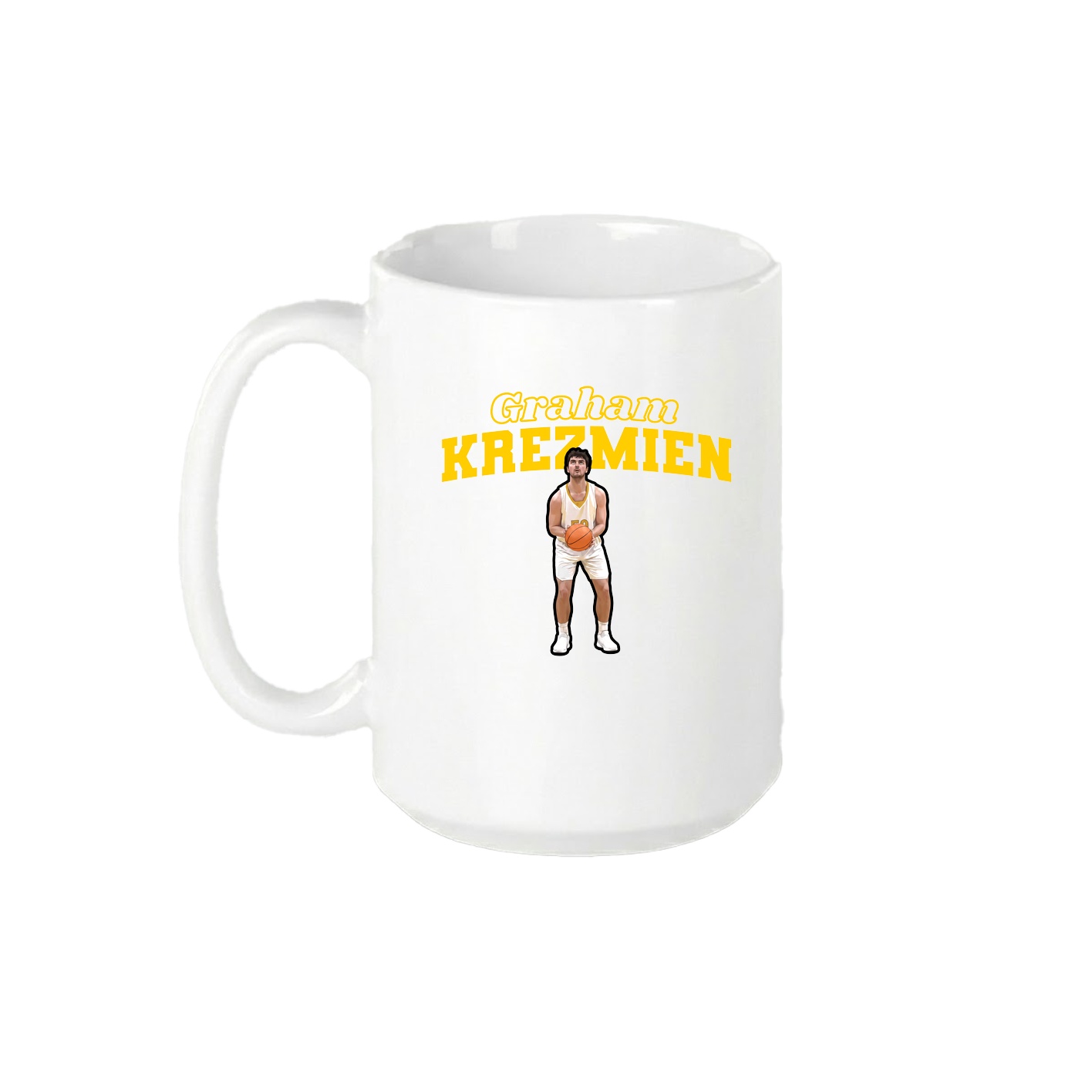 15oz Coffee Mug — Name Arch in White