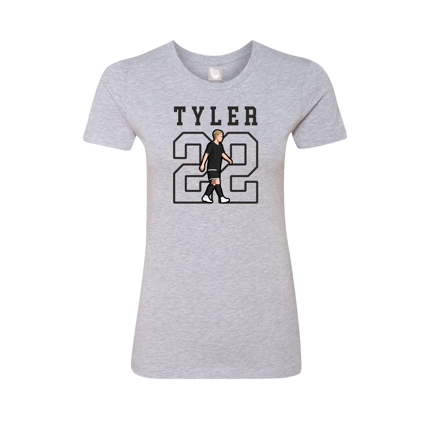 Fitted Women's Tee — Shirsey in Grey