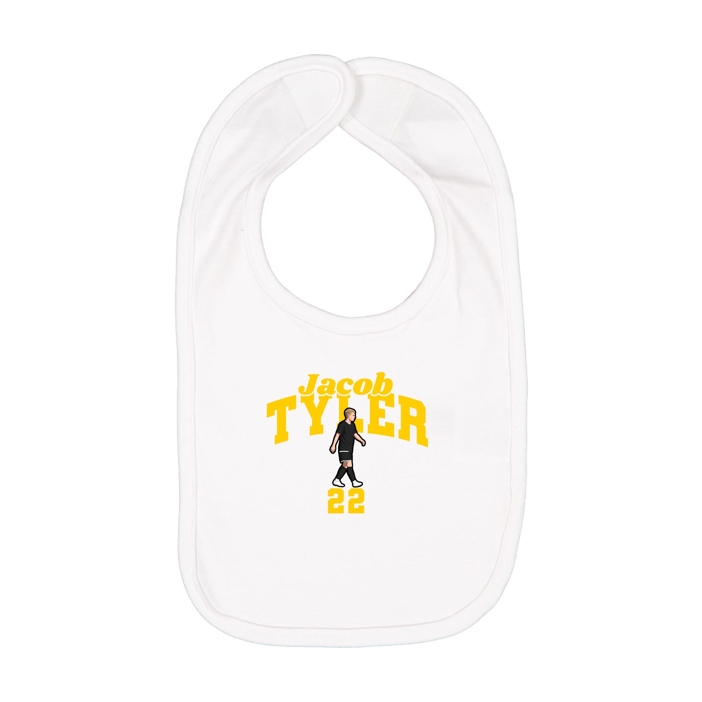Infant Bib — Signature Arch in White