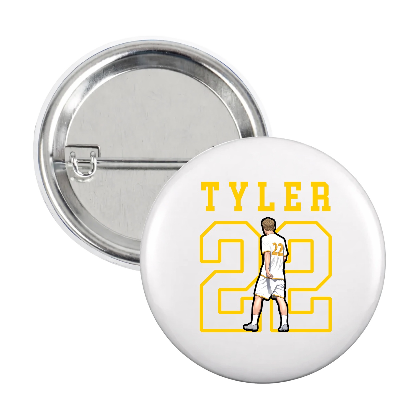 Game Day Button — Shirsey in White