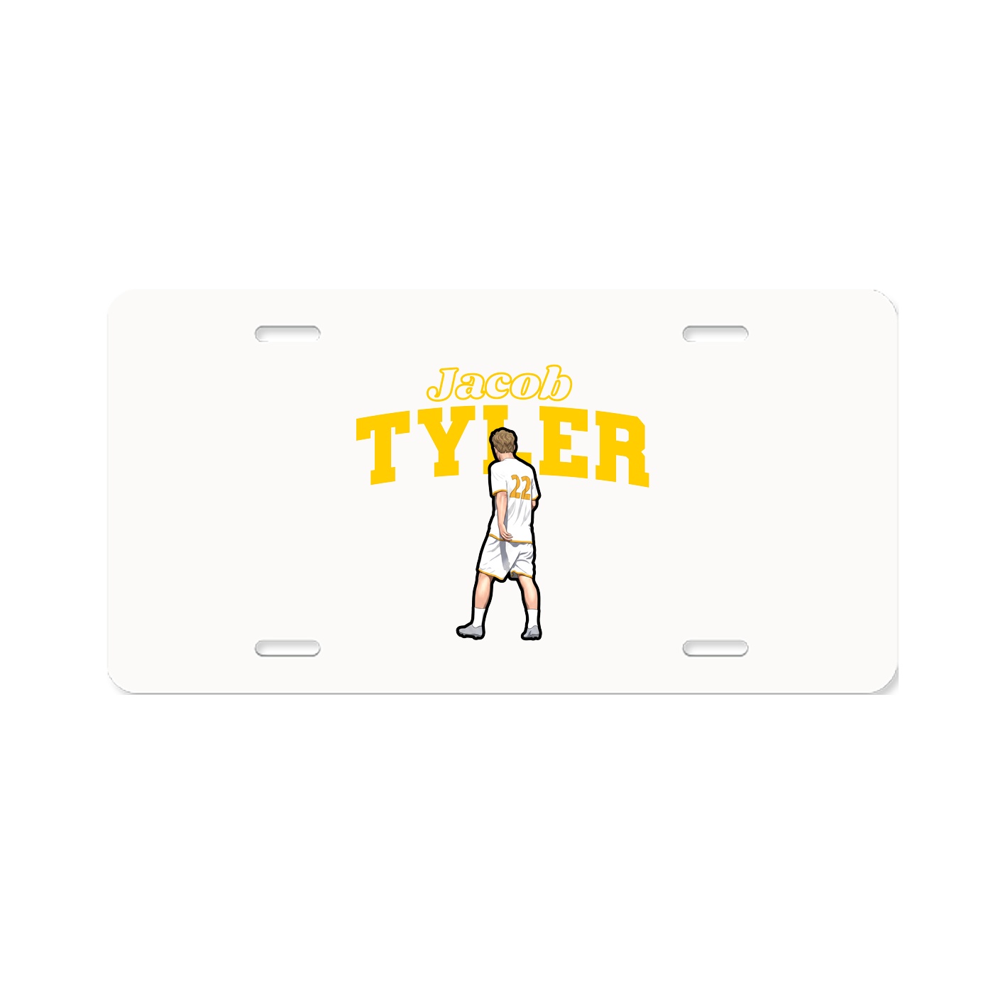 License Plate — Name Arch in Classic