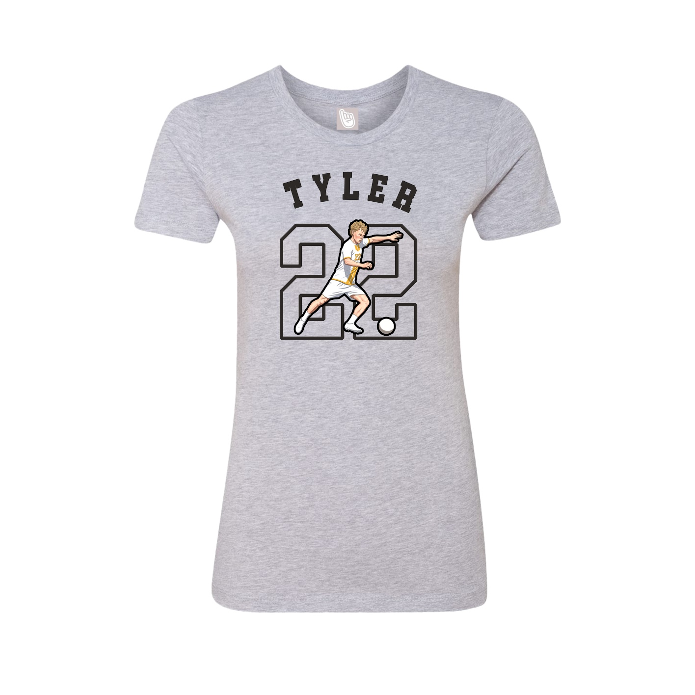 Fitted Women's Tee — Shirsey Arch in Grey