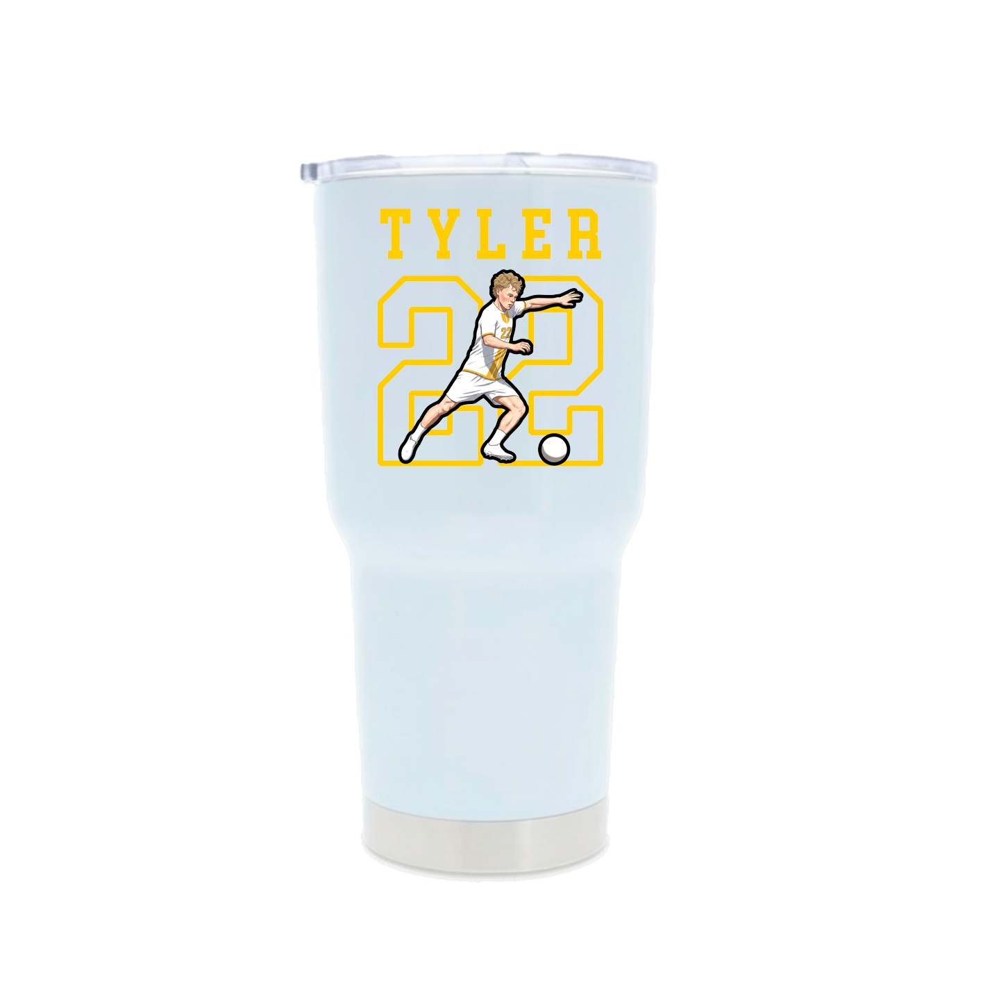 30oz Stainless Steel Tumbler — Shirsey in White