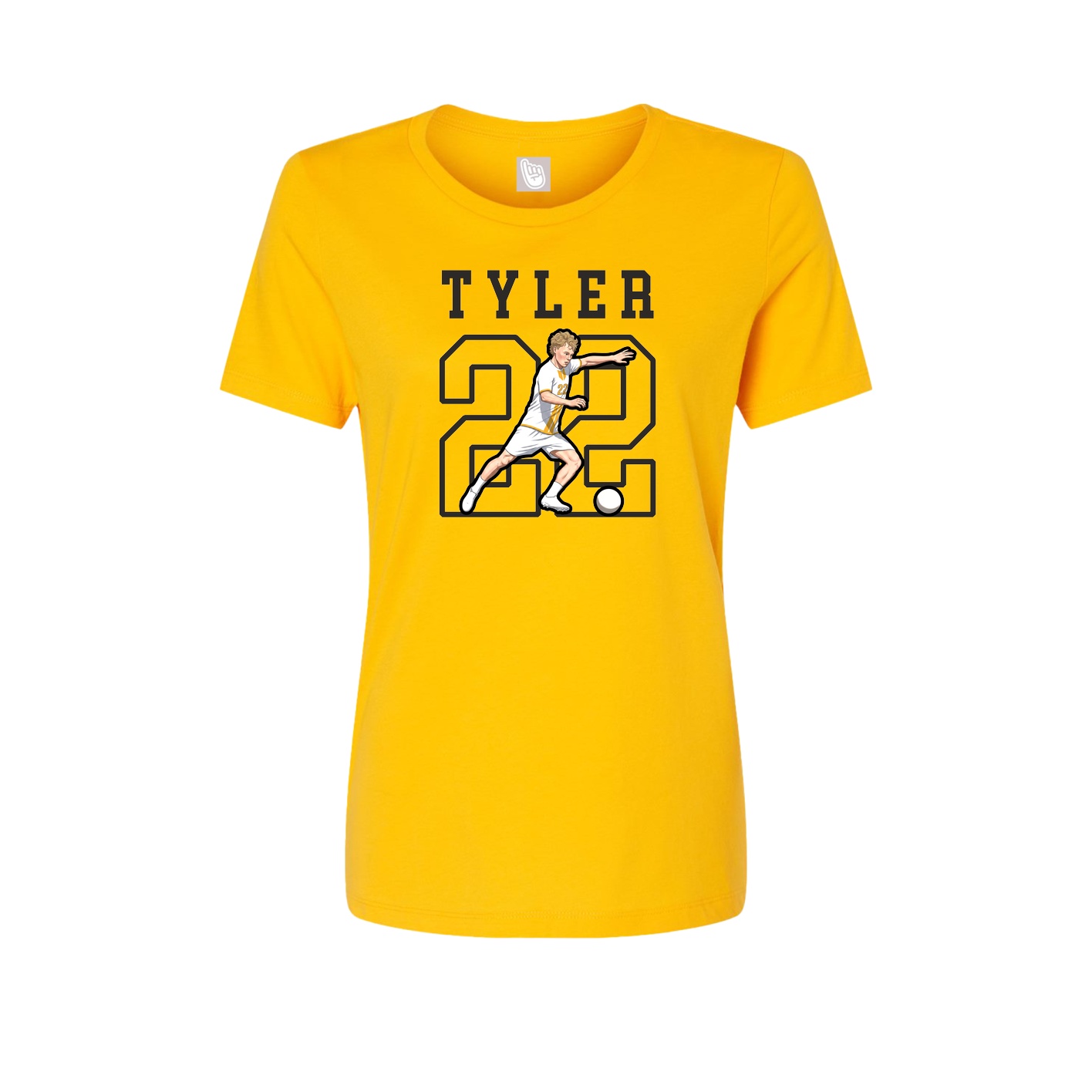 Fitted Women's Tee — Shirsey in Gold