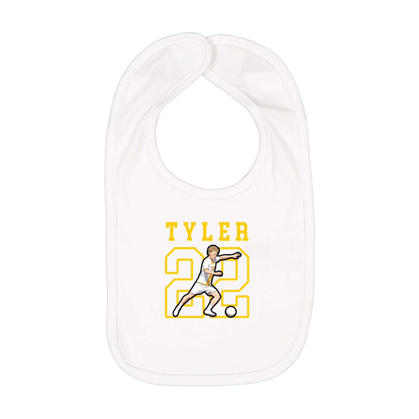 Infant Bib — Shirsey in White