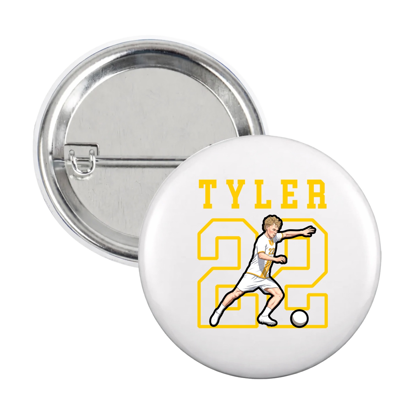 Game Day Button — Shirsey in White