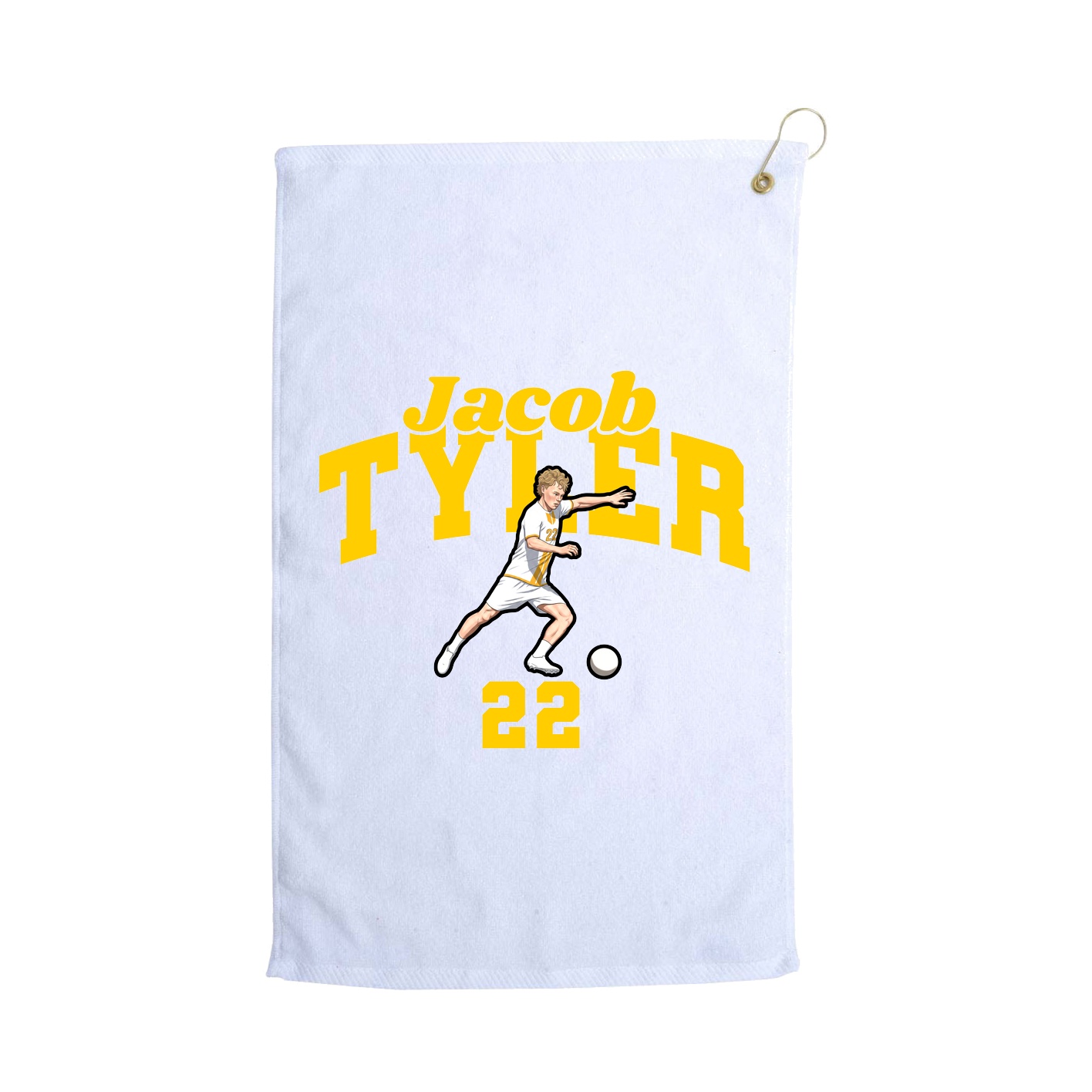 Golf Towel — Signature Arch in White