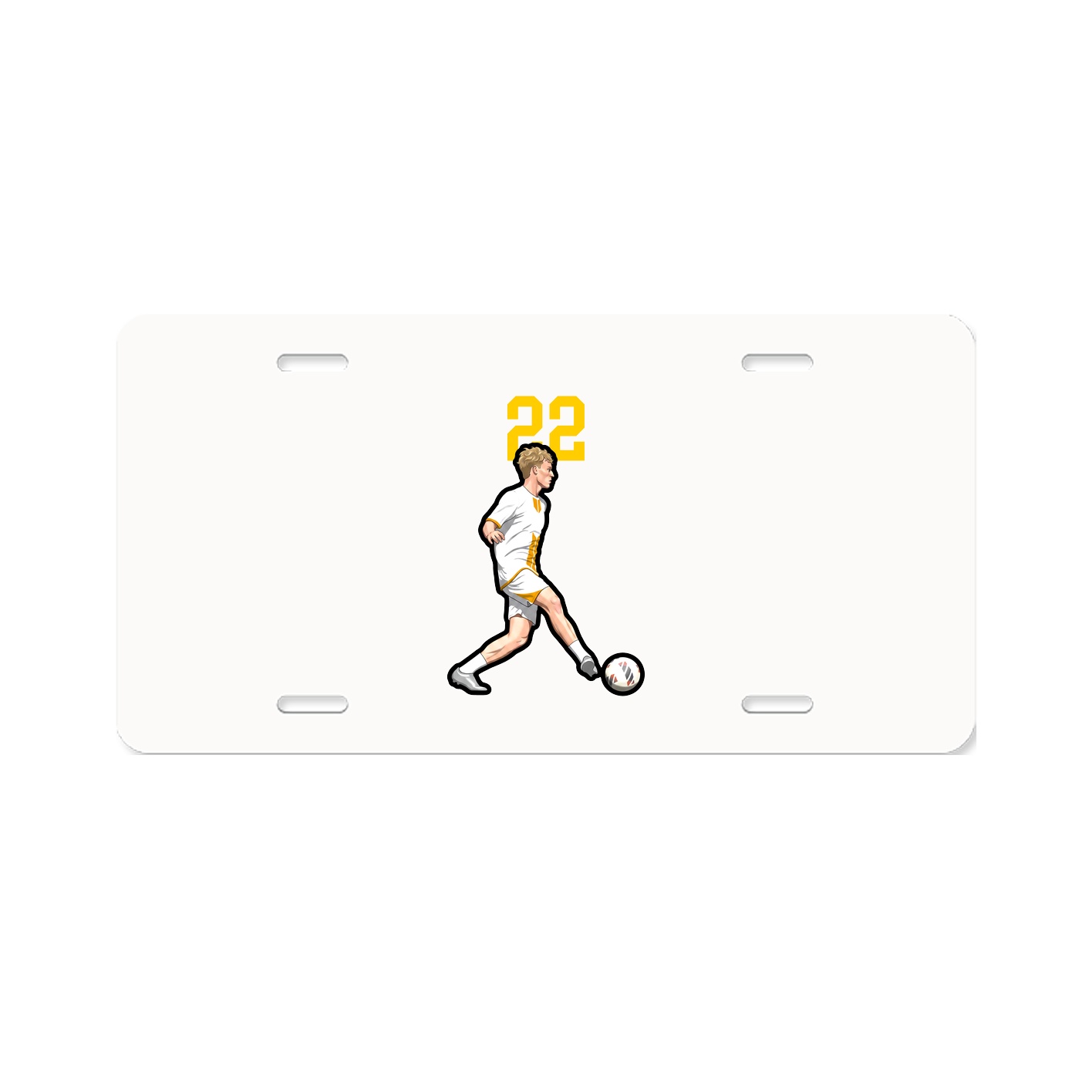 License Plate — Number Top in Classic
