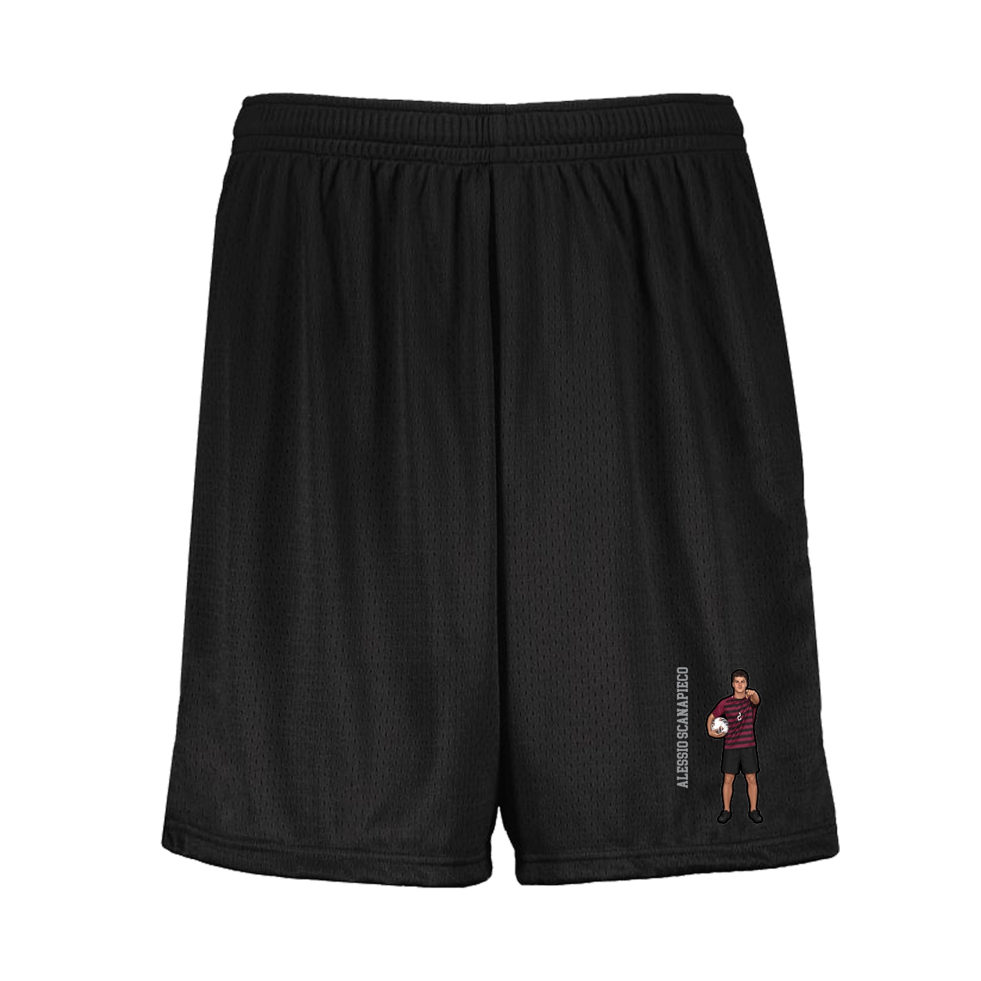 Shorts — Name Vertical in Black