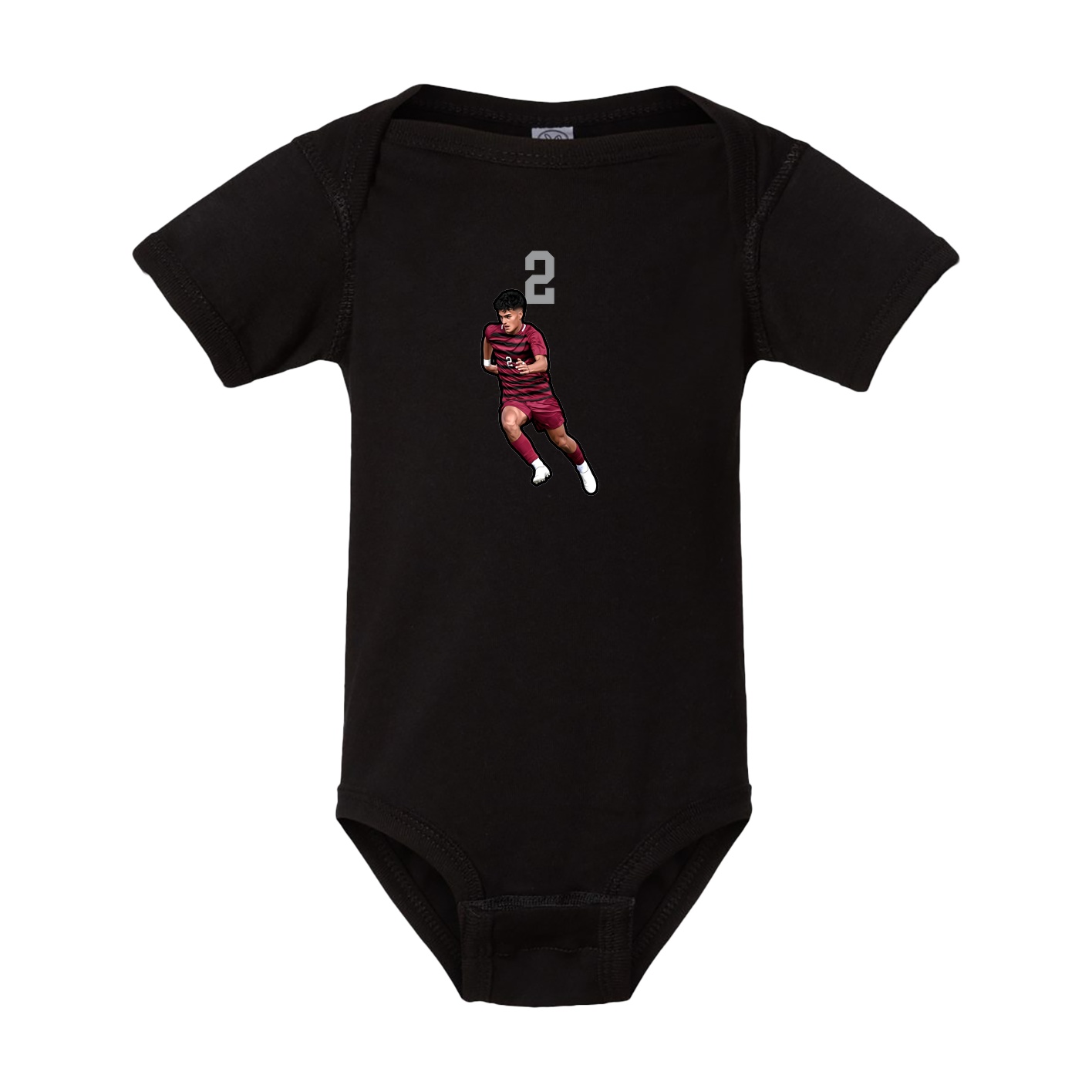 Baby Onesie — Number Top in Black