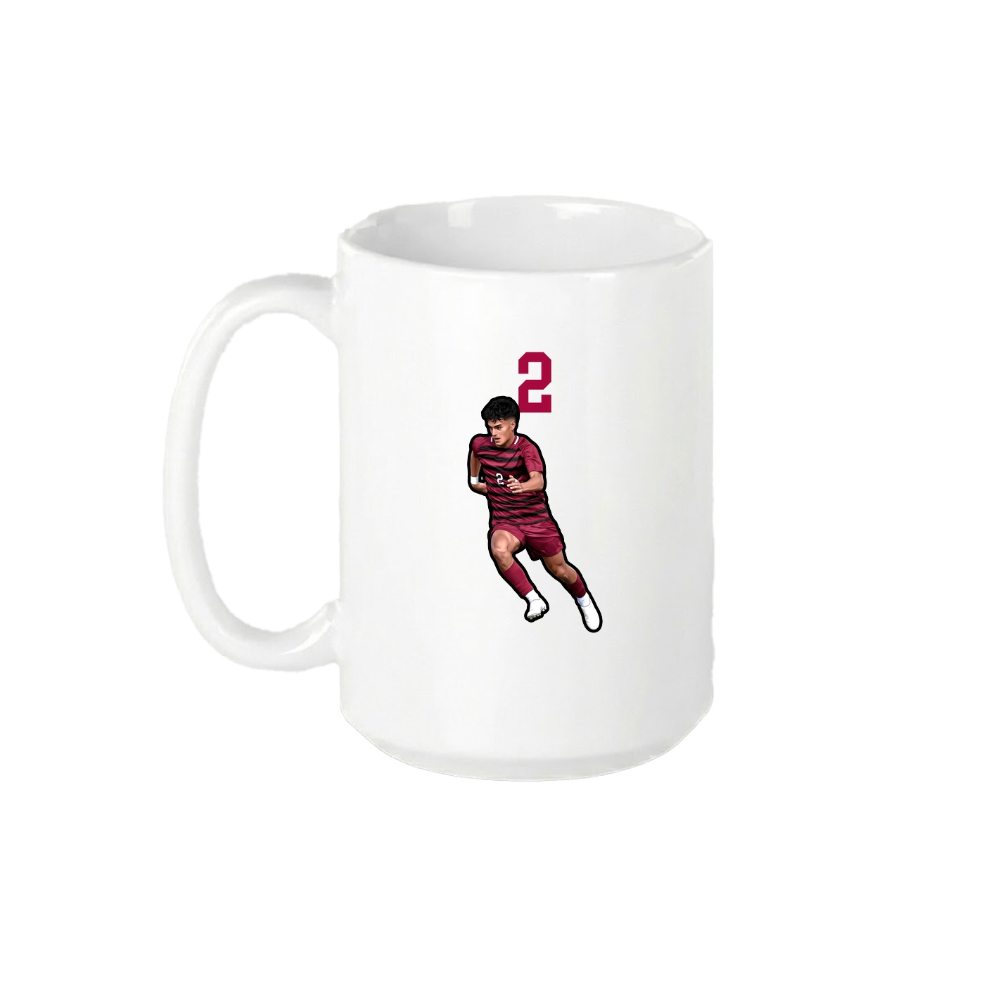 15oz Coffee Mug — Number Top in White