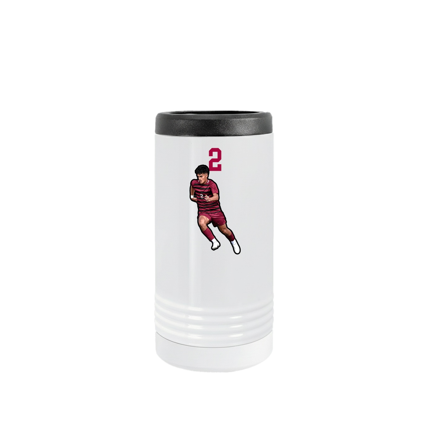 Slim Beverage Holder — Number Top in White