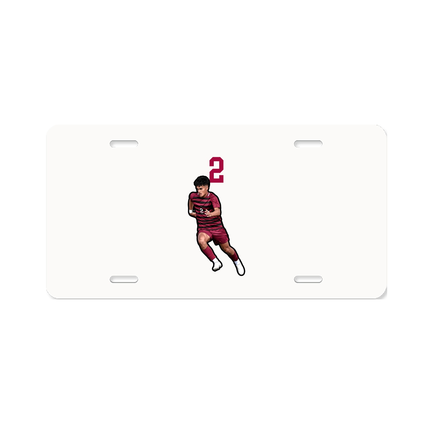 License Plate — Number Top in Classic