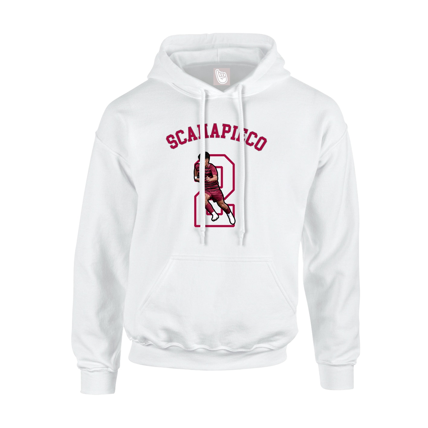 Youth Hoodie — Shirsey Arch in White