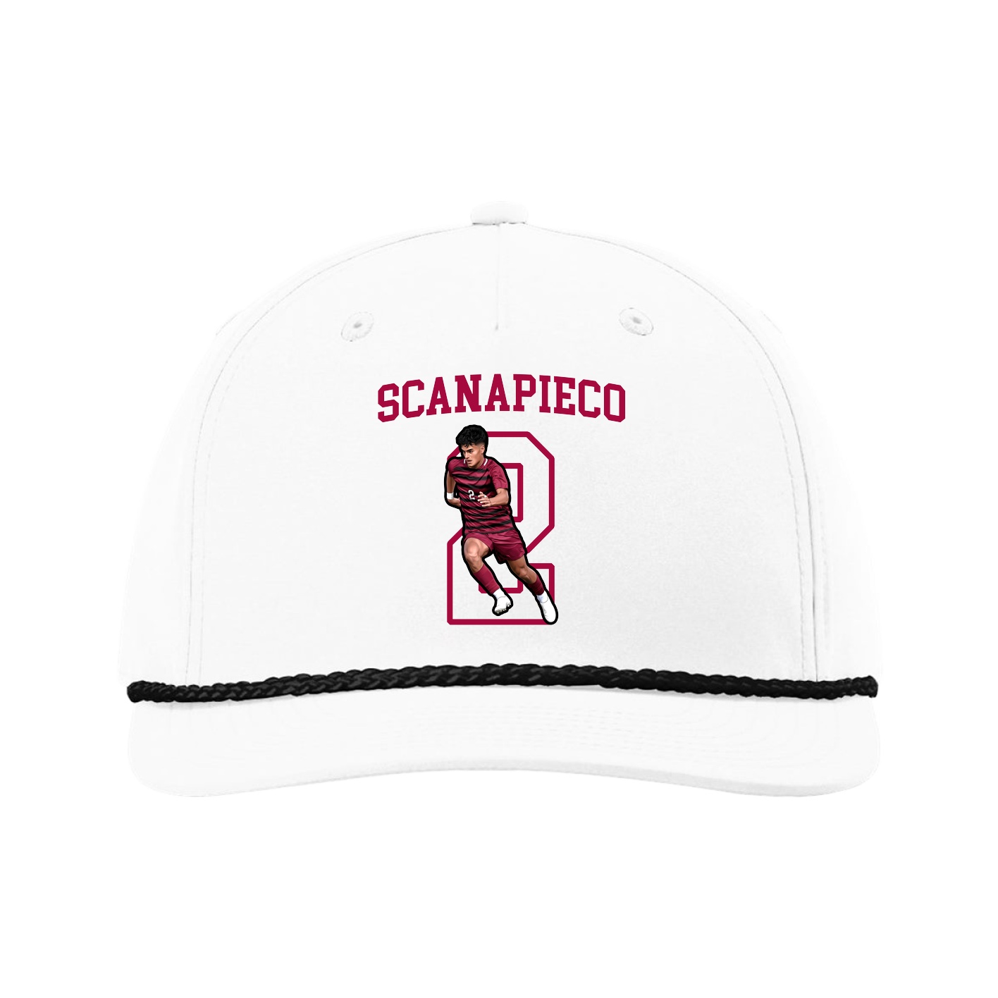 Five-Panel Classic Rope Cap — Shirsey in White