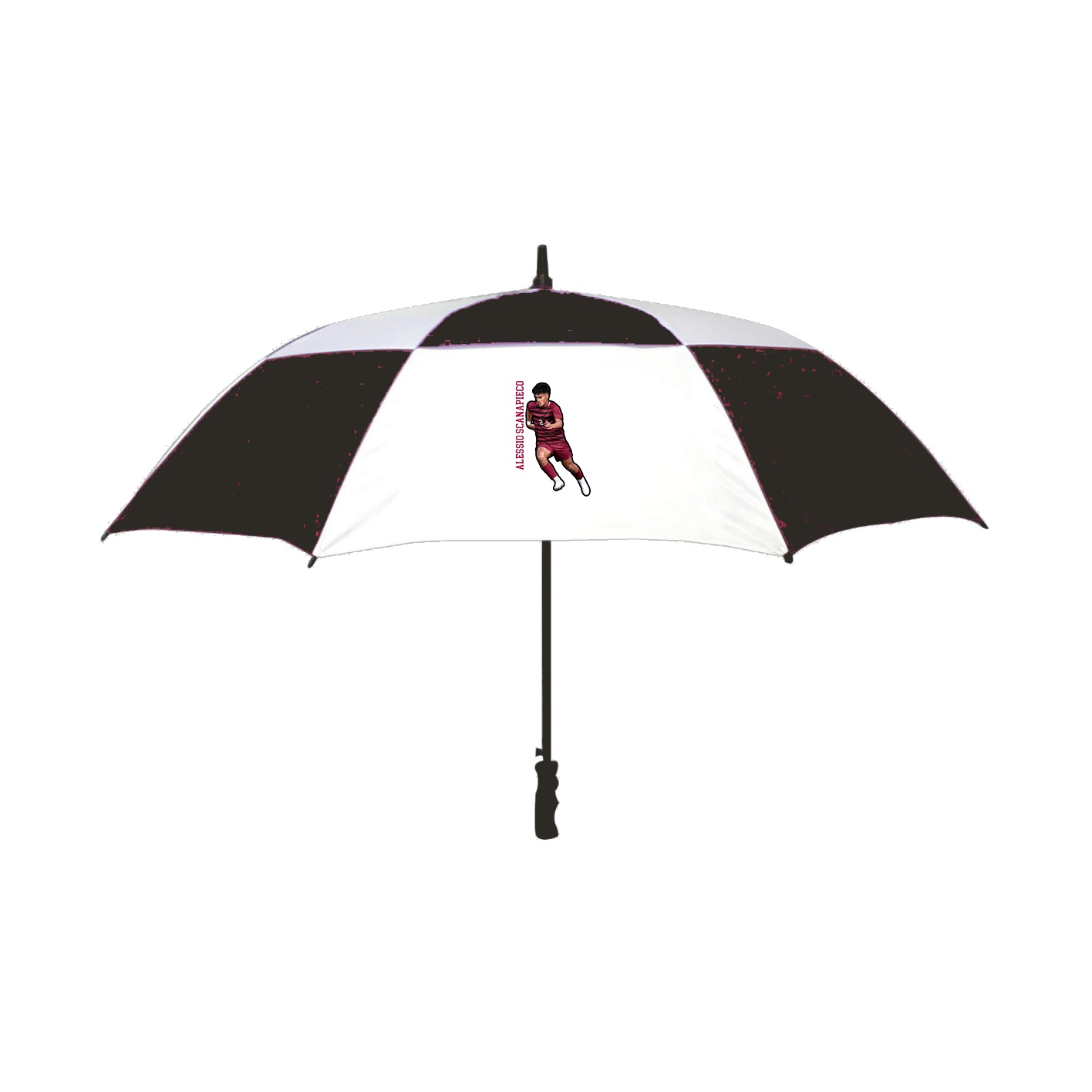 Golf Umbrella — Name Vertical in Black