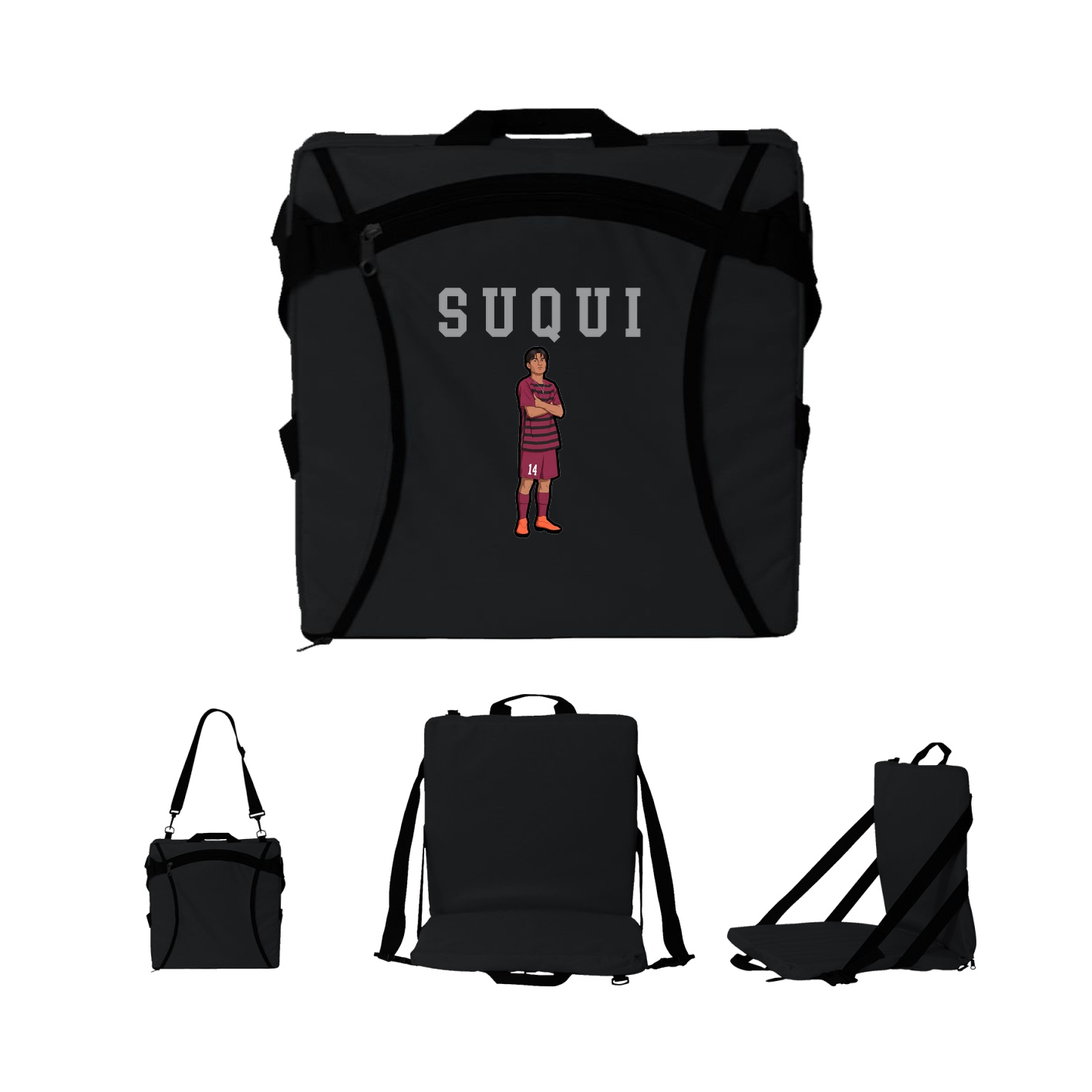 Folding Stadium Seat — Shirsey in Black