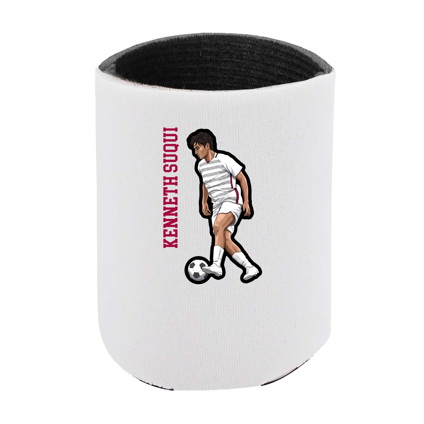 Can Holder — Name Vertical in White