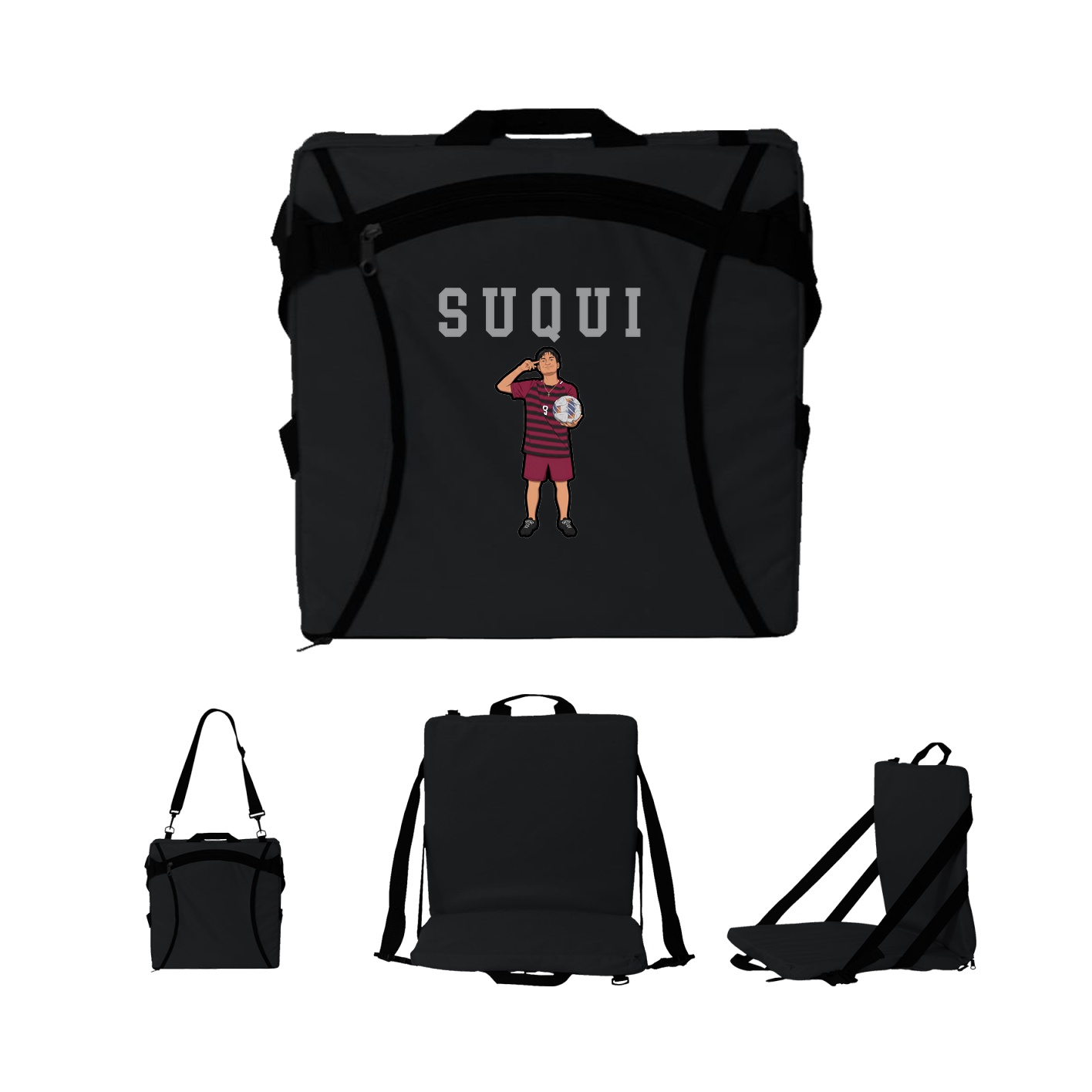 Folding Stadium Seat — Shirsey in Black