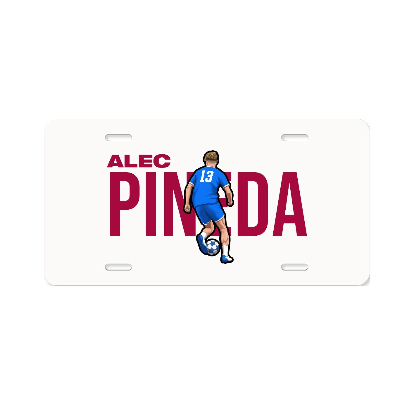 License Plate — Player Name in Classic