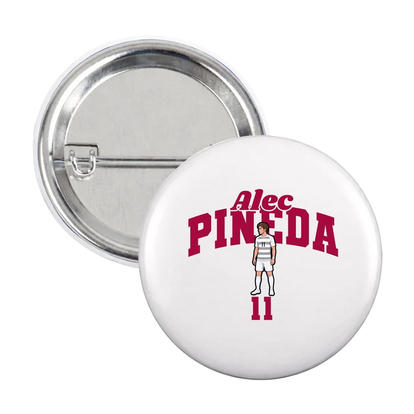 Game Day Button — Signature Arch in White