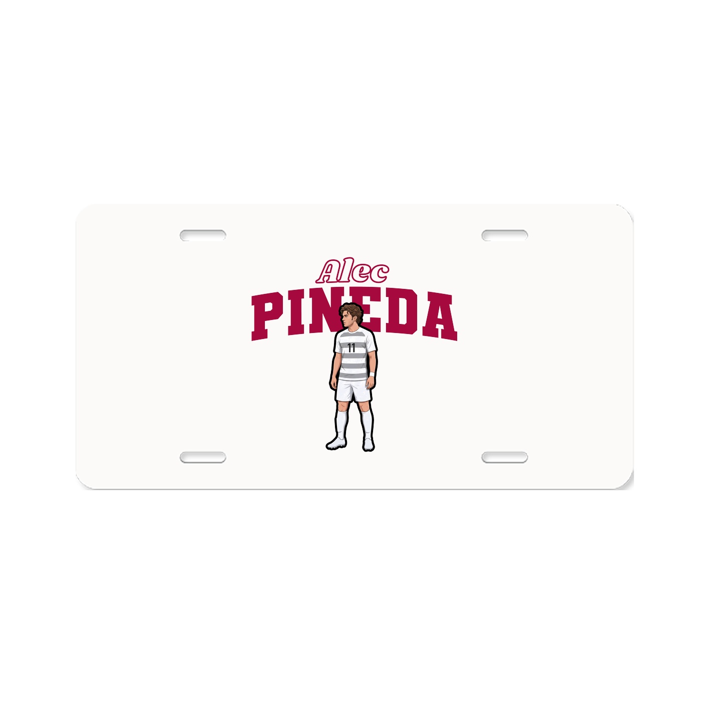 License Plate — Name Arch in Classic