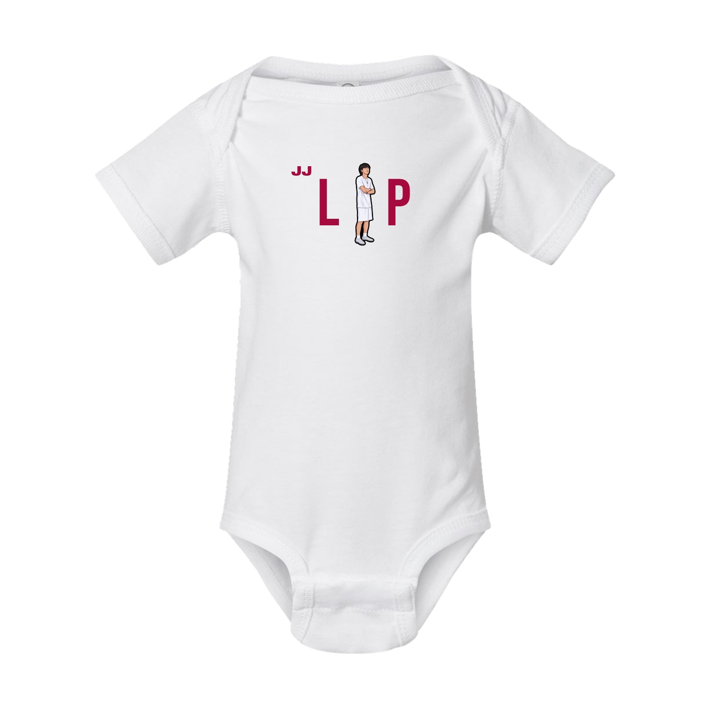 Baby Onesie — Player Name in White