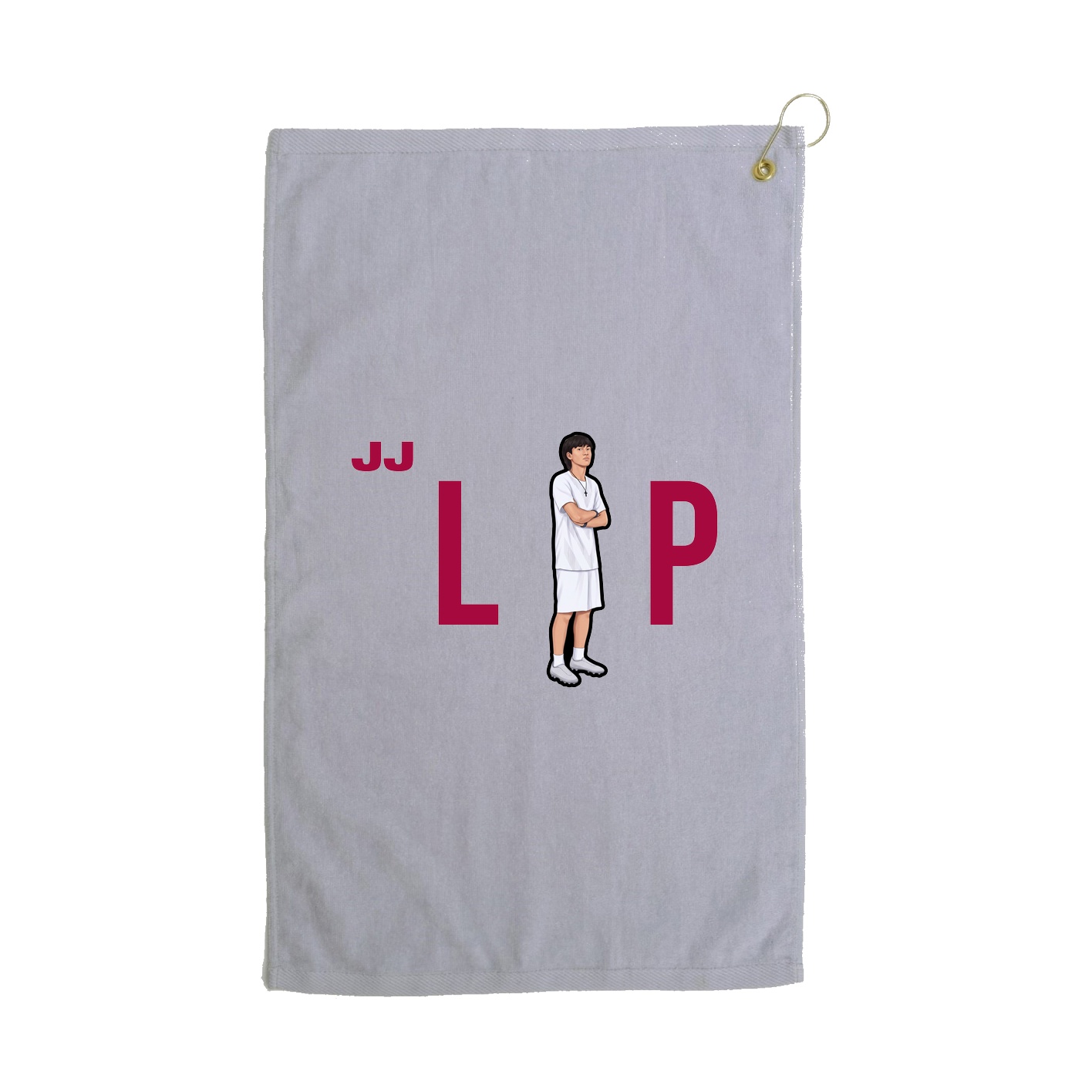 Golf Towel — Player Name in Grey