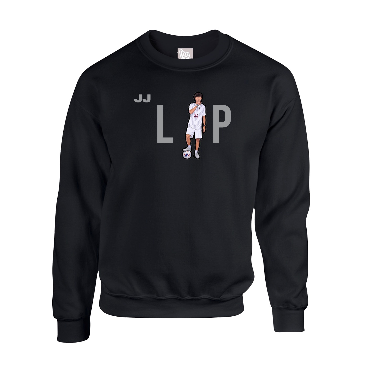 Fleece Crew — Player Name in Black