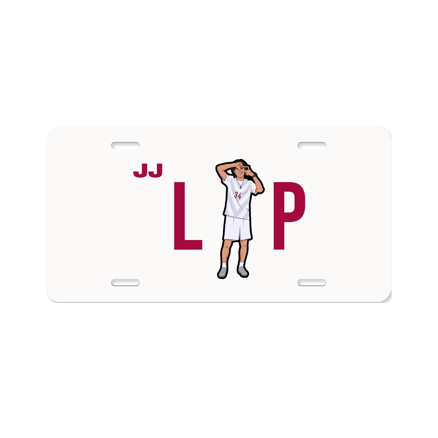 License Plate — Player Name in Classic