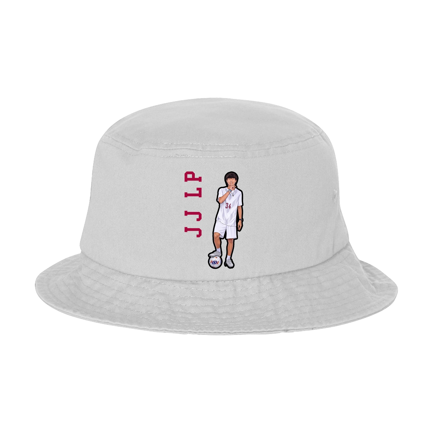 Bucket Cap — Name Vertical in White
