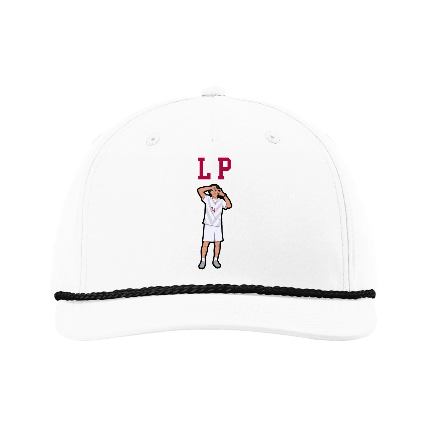 Five-Panel Classic Rope Cap — Shirsey in White