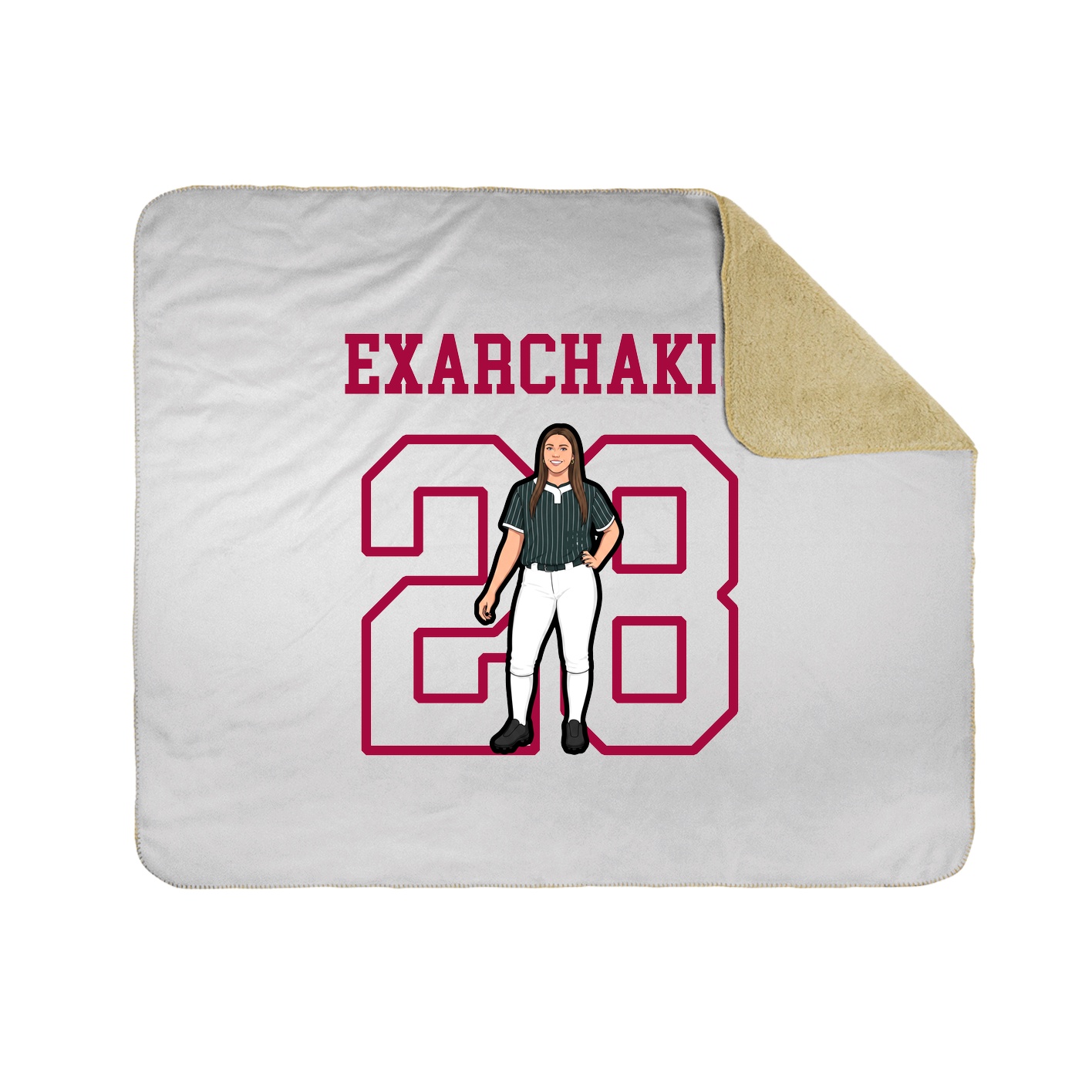 Throw Blanket — Shirsey in White