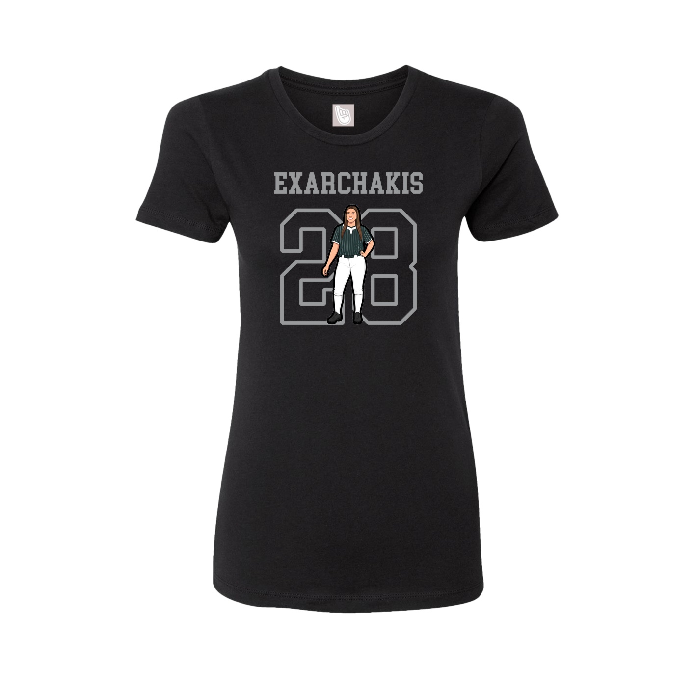 Fitted Women's Tee — Shirsey in Black