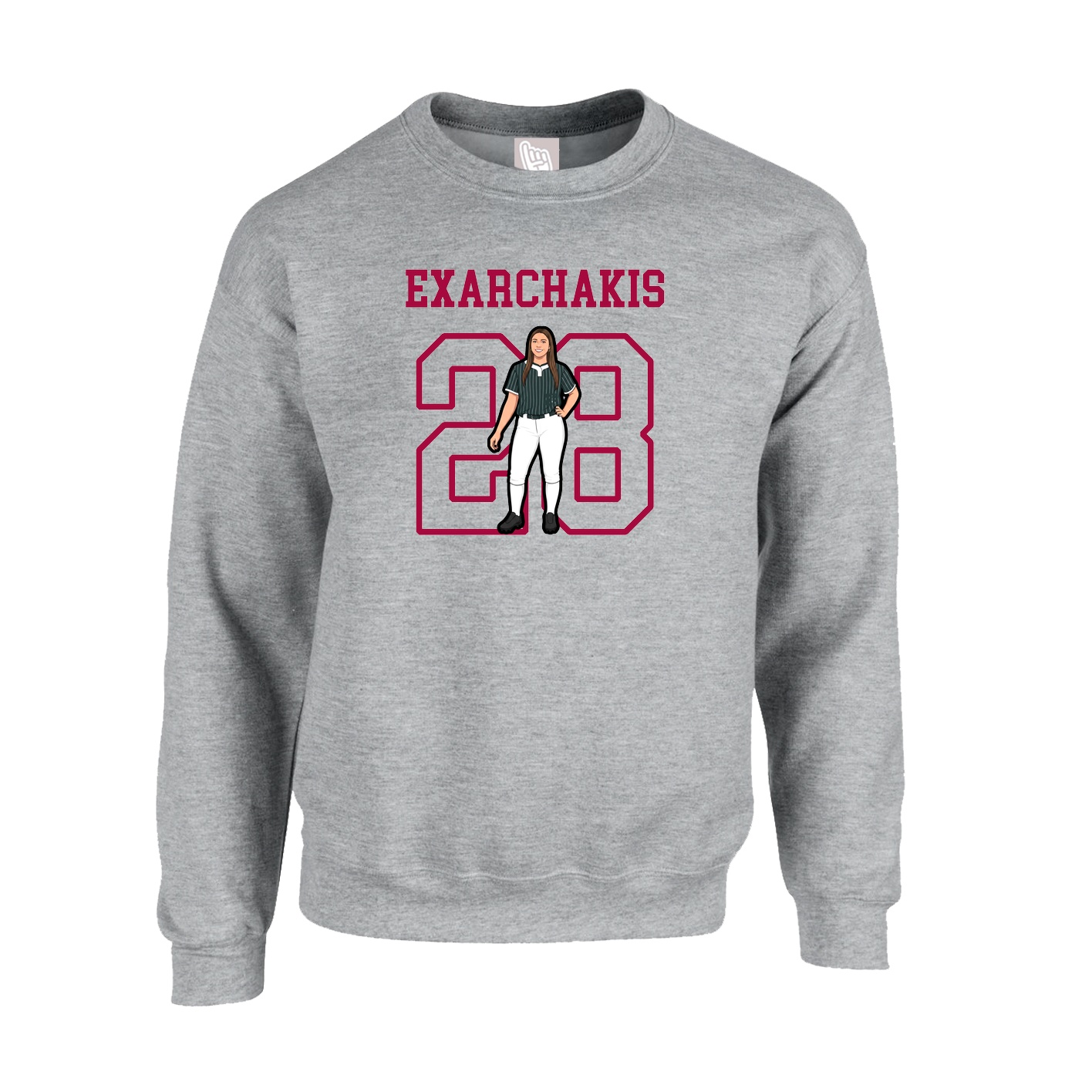 Fleece Crew — Shirsey in Grey