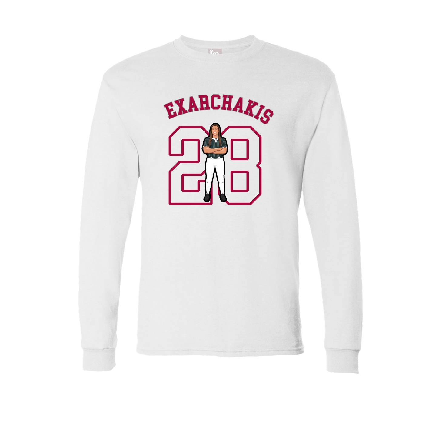 Long Sleeve Tee — Shirsey Arch in White