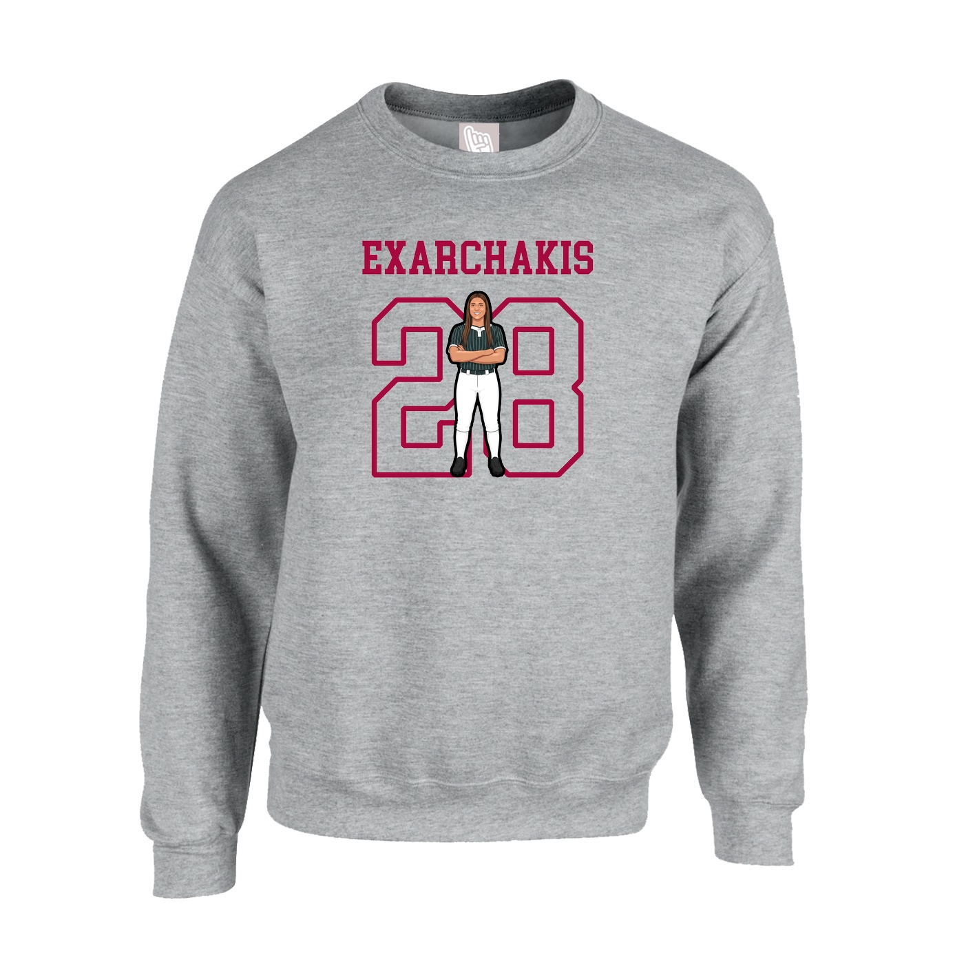Fleece Crew — Shirsey in Grey