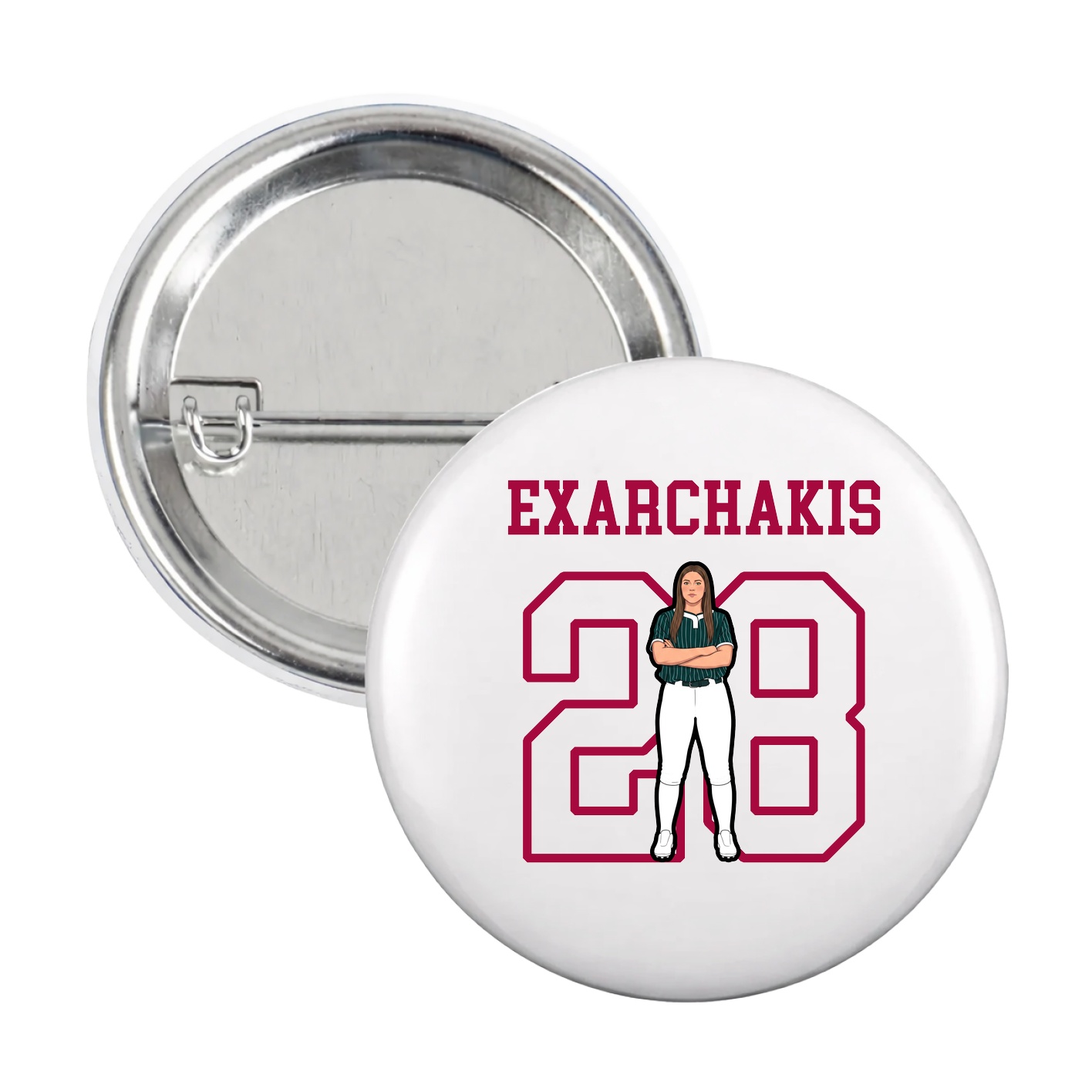 Game Day Button — Shirsey in White