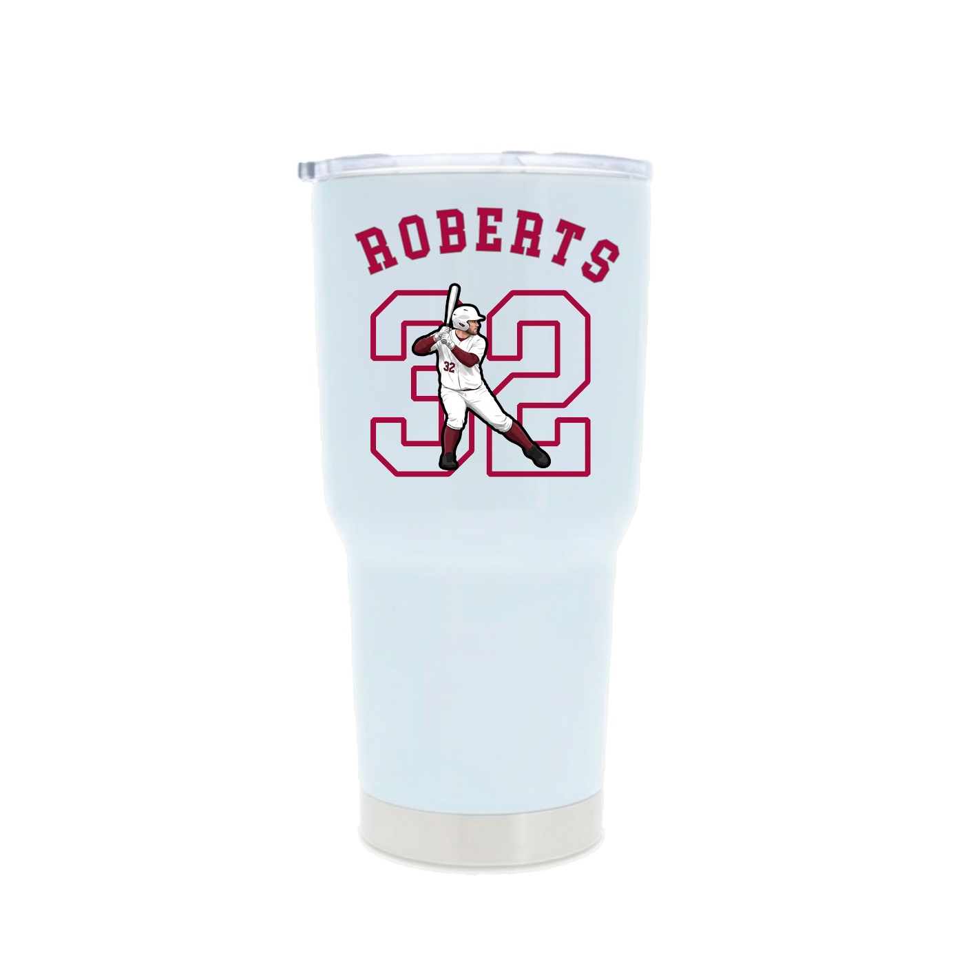 30oz Stainless Steel Tumbler — Shirsey Arch in White