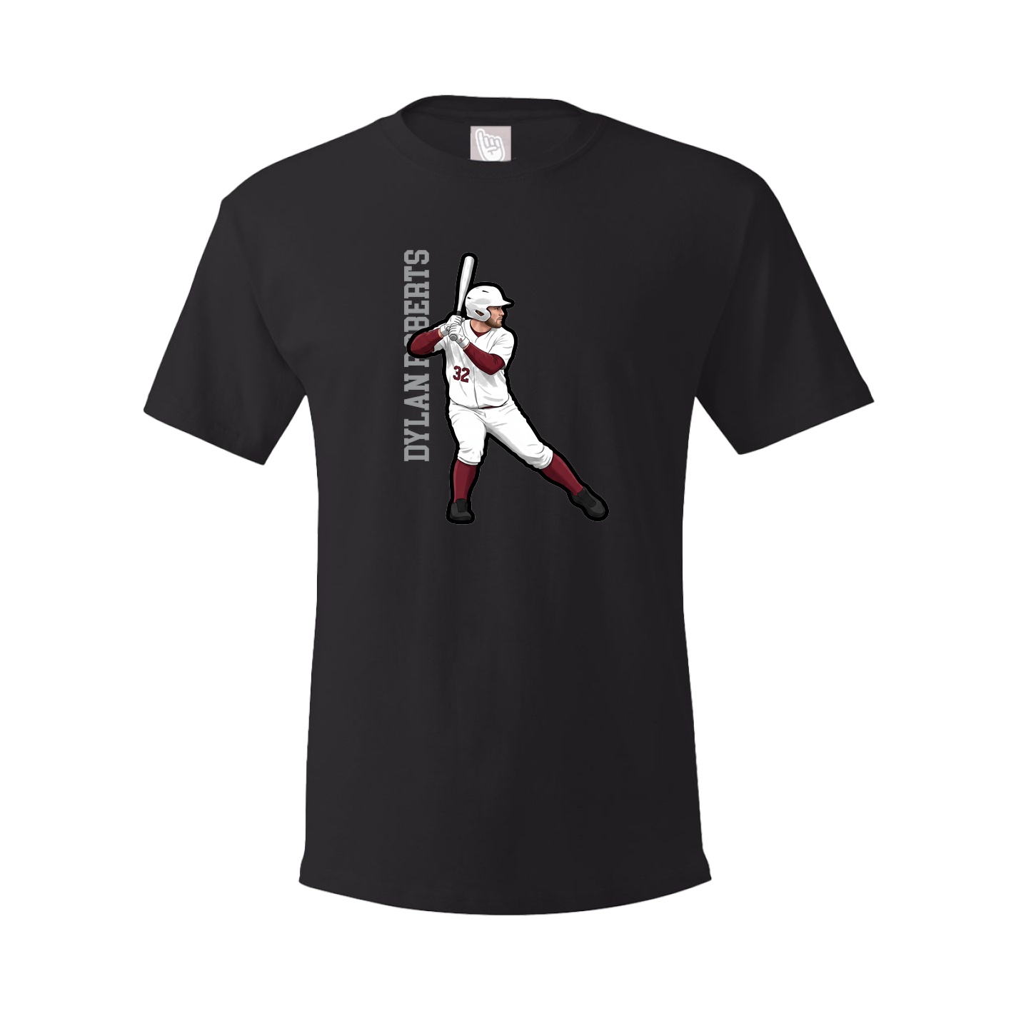 Tee — Name Vertical in Black
