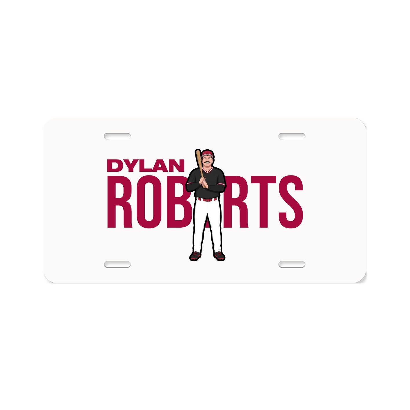License Plate — Player Name in Classic