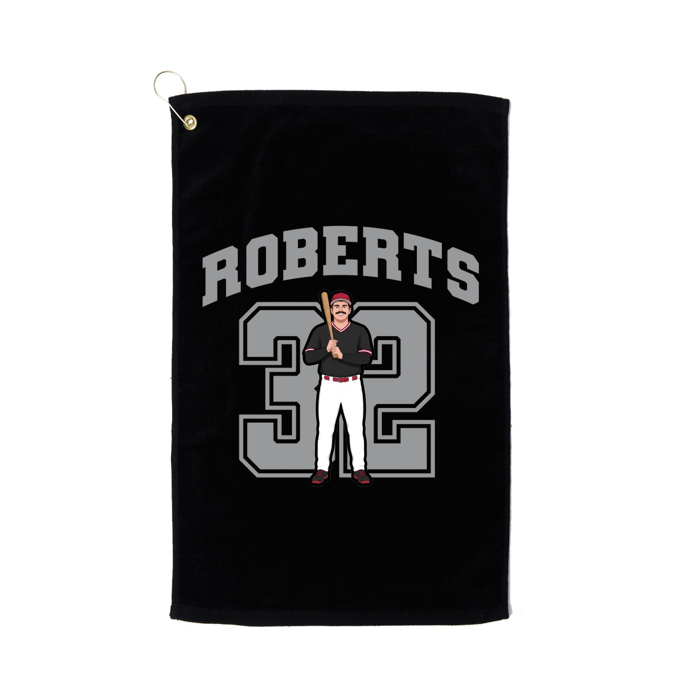 Golf Towel — Number in Black
