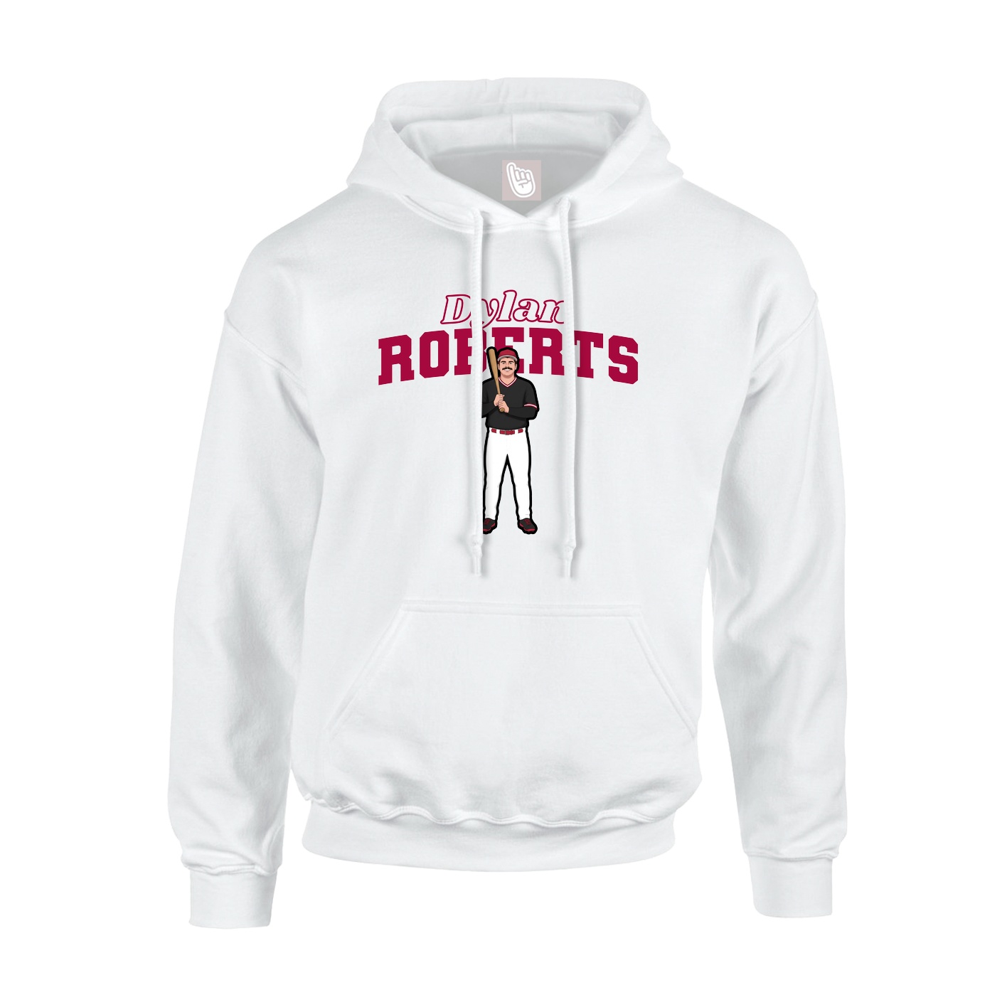 Hoodie — Name Arch in White