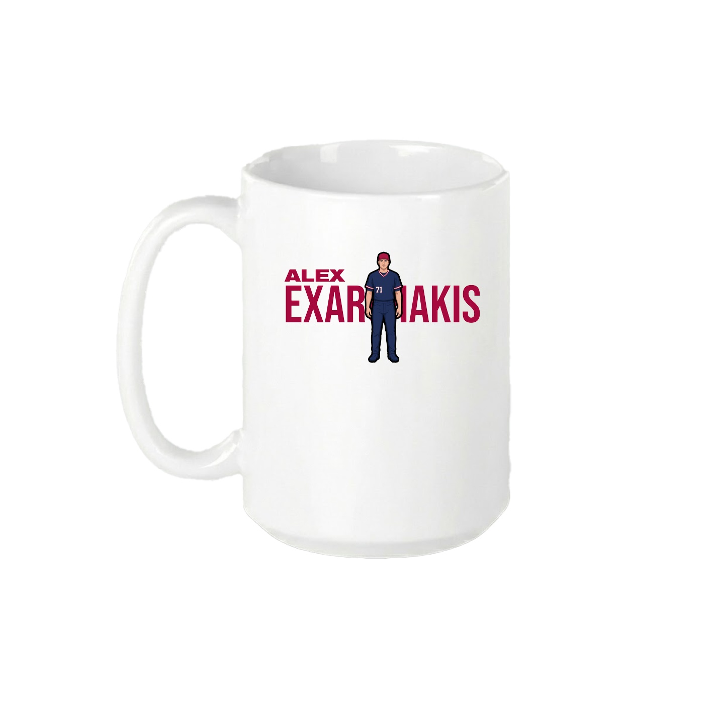 15oz Coffee Mug — Player Name in White