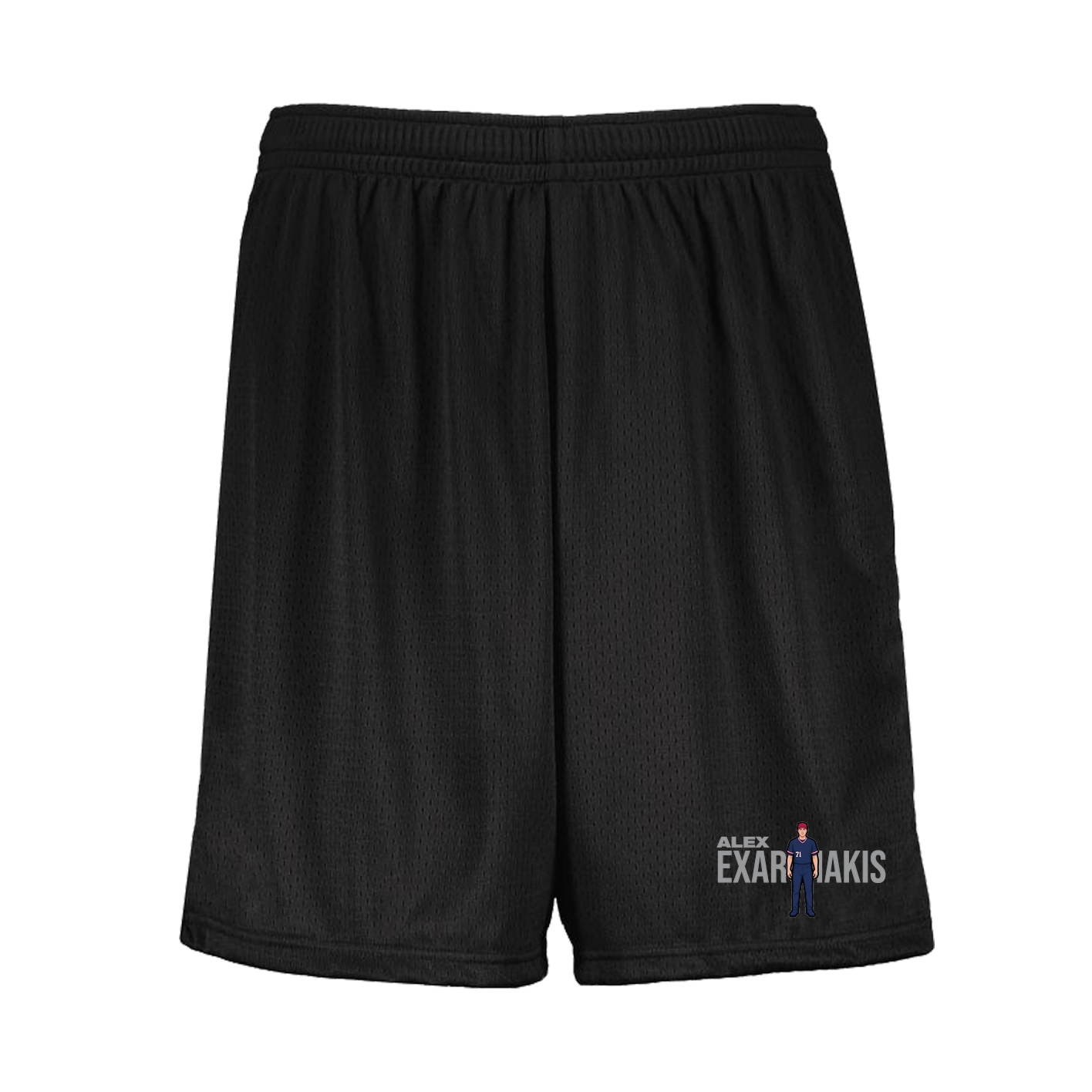 Shorts — Player Name in Black