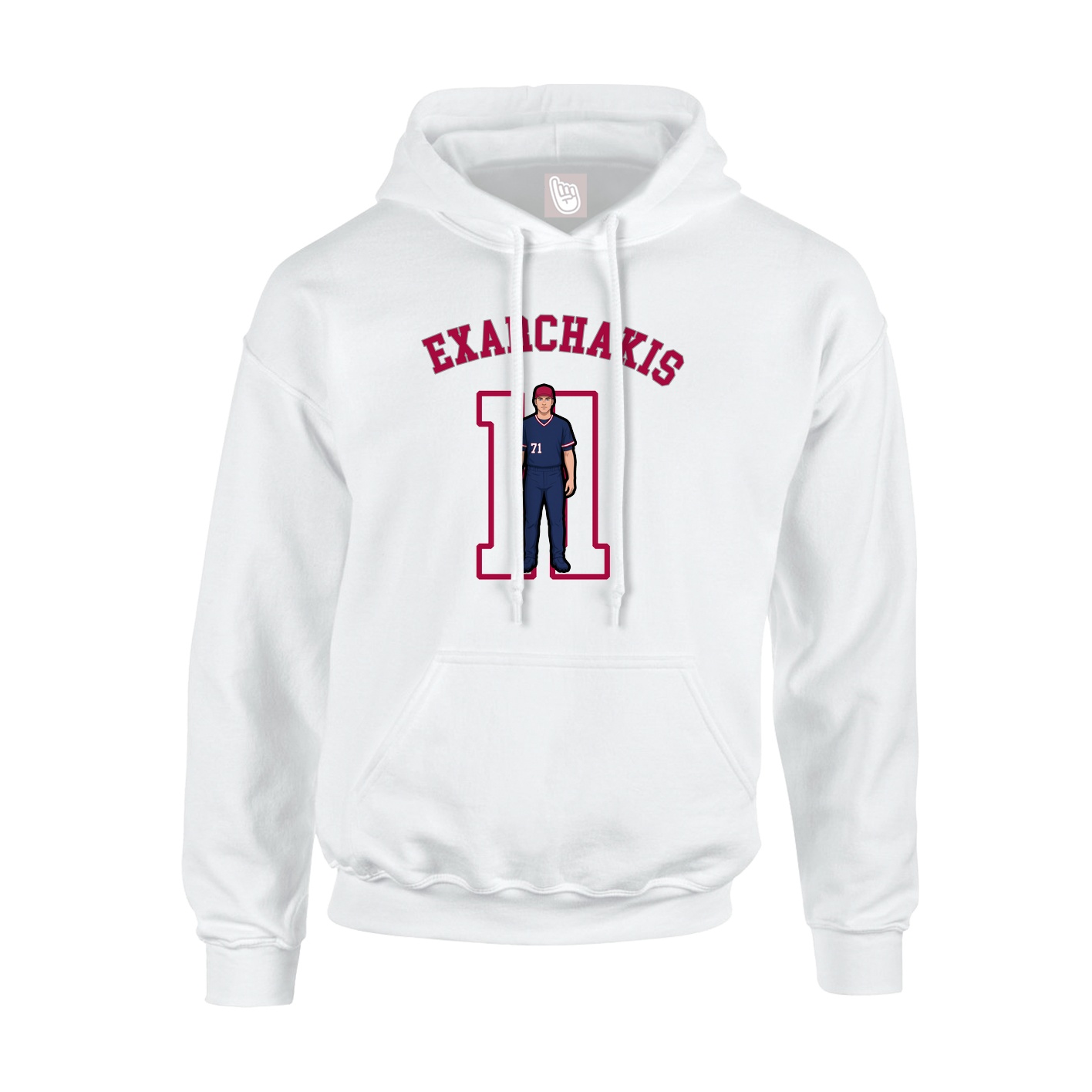 Youth Hoodie — Shirsey Arch in White