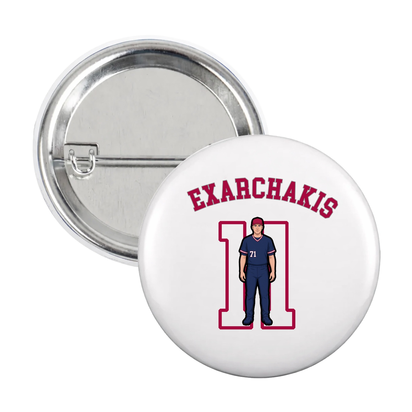 Game Day Button — Shirsey Arch in White