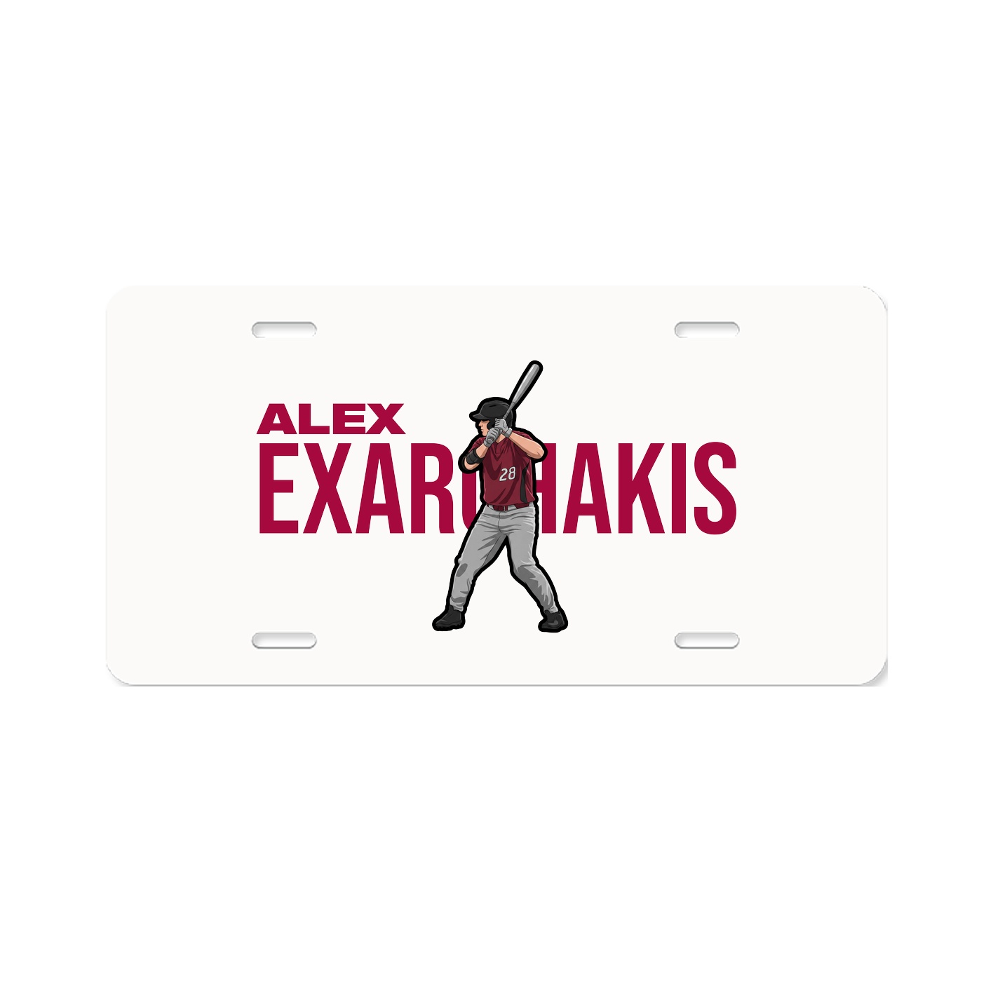 License Plate — Player Name in Classic