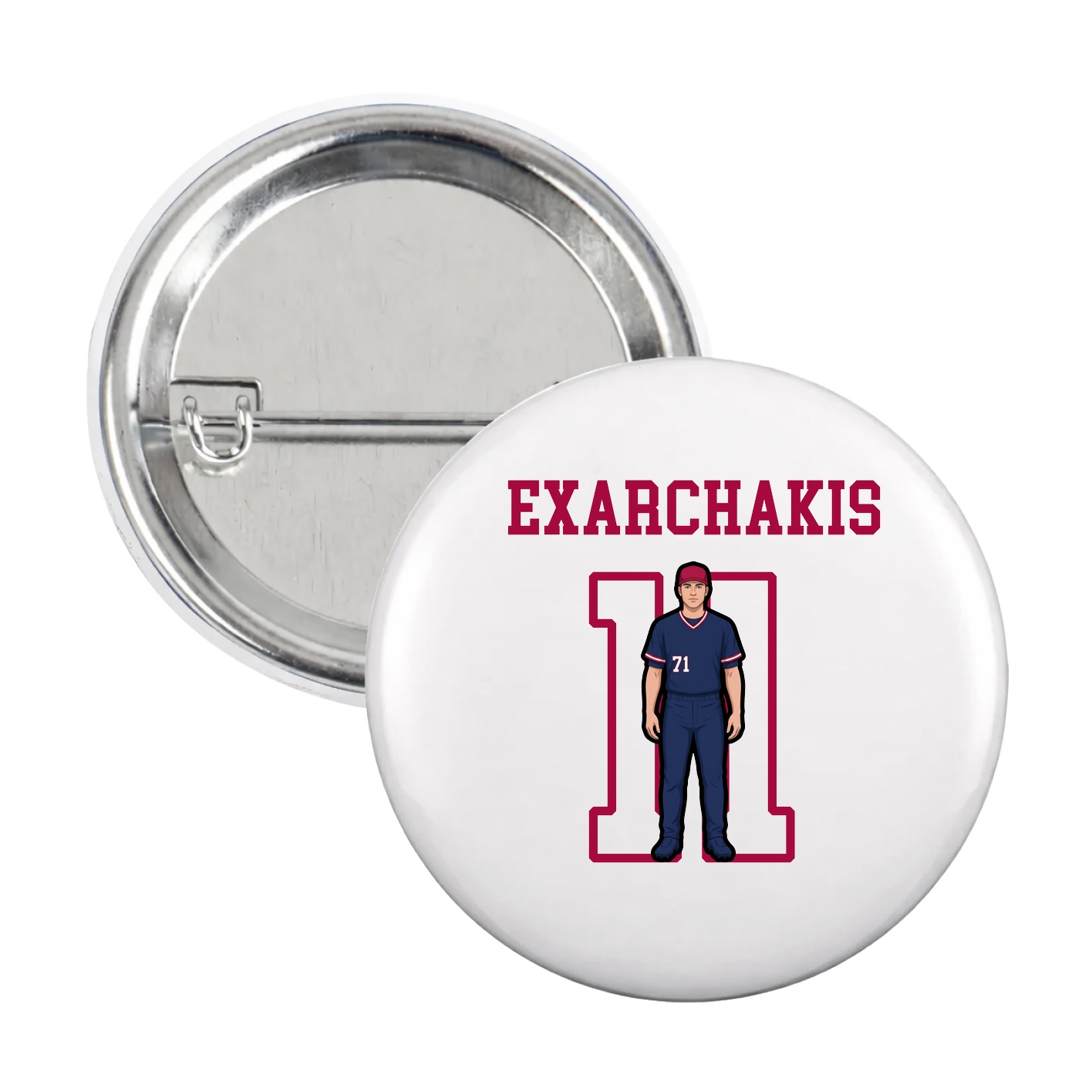 Game Day Button — Shirsey in White