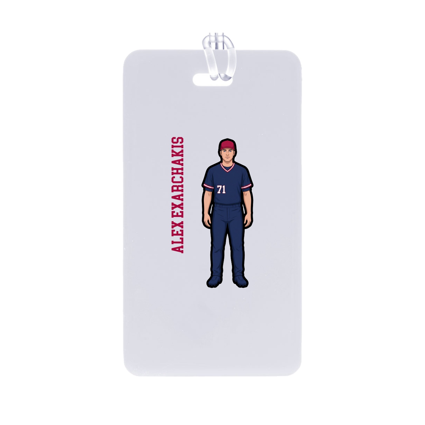 Bag Tag — Name Vertical in Classic